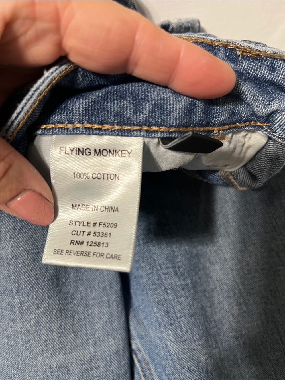 Flying Monkey Light Blue Distressed Ankle Jeans - Picture 10 of 10